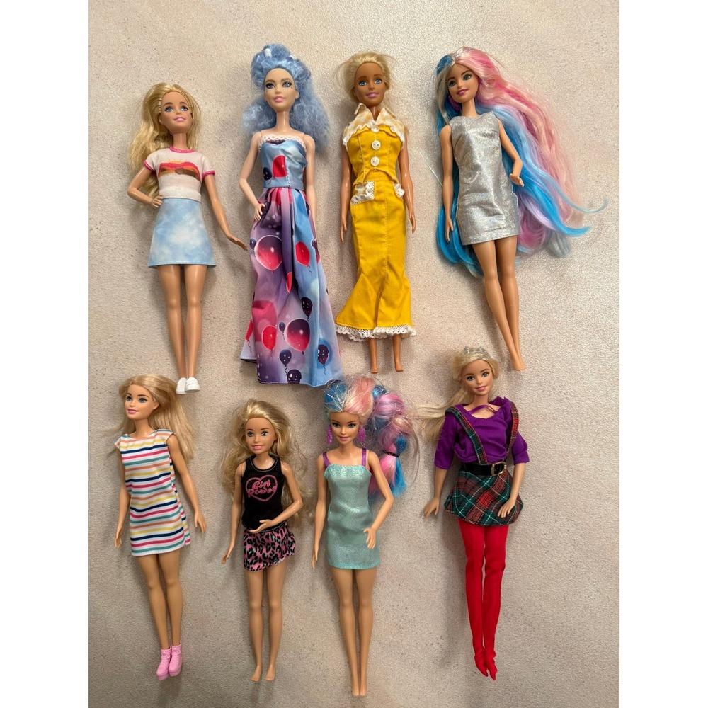 Mattel Barbie Doll Lot of 8 Mixed Fashionista Gown Casual Outfits - Lot 4